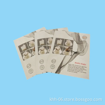 Food Grade Three Side Seal Craft Paper Coffee Bag